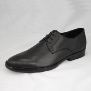 Italian Nappa Calfskin Mens Oxford Shoes Men's Lord Cap toe Oxford Lace Up 735 01 Black (9 D(M) US): Shoes