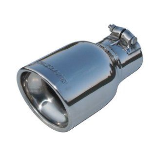 Flowmaster 15365 Exhaust Tip   4.00 in. Rolled Angle Polished SS Fits 2.50 in. Tubing   clamp on: Automotive