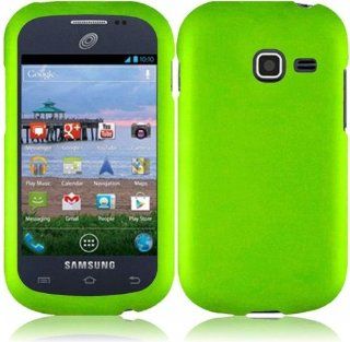 Samsung S738c S738 c Galaxy Centura Straight Talk Neon Green silicone RUBBER CASE SKIN COVER PROTECTOR: Cell Phones & Accessories