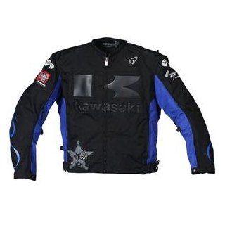 Joe Rocket Kawasaki Industry Jacket   2X Large/Black/Blue: Automotive