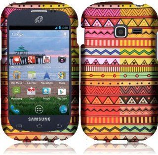 Samsung Galaxy Centura S738C S730G S740C / Galaxy Discover ( Straight Talk , Net10 , Tracfone , Cricket ) Phone Case Accessory Colorful Craft Hard Snap On Cover with Free Gift Aplus Pouch Cell Phones & Accessories