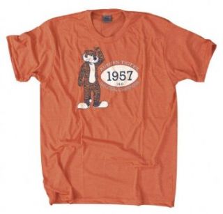 Auburn Tigers 1957 NCAA National Champions Throwback T Shirt   Large : Sports Fan Jerseys : Clothing