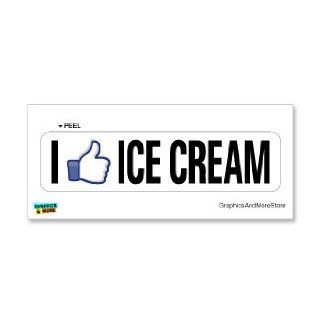 I Like ICE CREAM   Window Bumper Sticker: Automotive