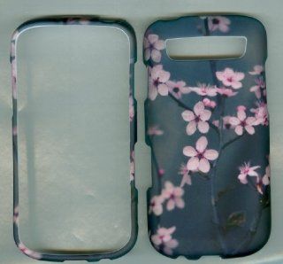Grey Pink Cherry Blossom Flower Samsung Galaxy S Blaze 4g Sgh t769 (T mobile) Snap on Hard Case Shell Cover Protector Faceplate Rubberized Wireless Cell Phone Accessory: Cell Phones & Accessories
