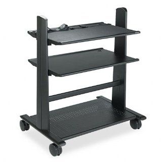 Quartet 88844 Wide Body Large Monitor AV Cart, Up To 35 Monitor, Graphite Steel : Audio Video Equipment Carts : Office Products