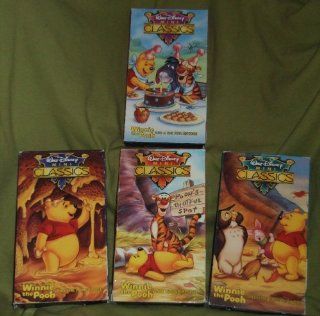 WALT DISNEY MINI CLASSICS: WINNIE THE POOH (SET OF 4 VHS) FEATURING   WINNIE THE POOH AND THE HONEY TREE; WINNIE THE POOH AND THE BLUSTERY DAY; WINNIE THE POOH AND TIGGER TOO and WINNIE THE POOH AND A DAY FOR EEYORE (SAME STORIES AS THE "STORYBOOK&quo