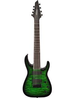 Jackson SLATFXQMG 3 8, 8 String Electric Guitar   Transparent Green: Musical Instruments