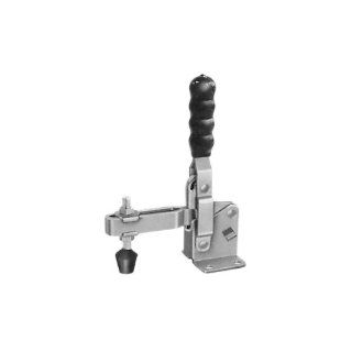 JW Winco Series 12265 Steel Vertical Acting Toggle Clamp with Horizontal Mounting Base, Solid Bar, Flanged Base, T Handle, 750 Pound Holding Capacity: Industrial & Scientific