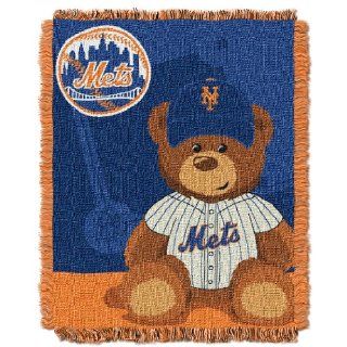 MLB New York Mets Field Woven Jacquard Baby Throw Blanket, 36x46 Inch : Sports Fan Throw Blankets : Sports & Outdoors