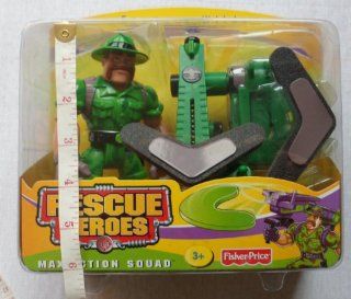 Fisher Price Rescue Heroes Max Action Squad Seymour Wilde (2004): Toys & Games