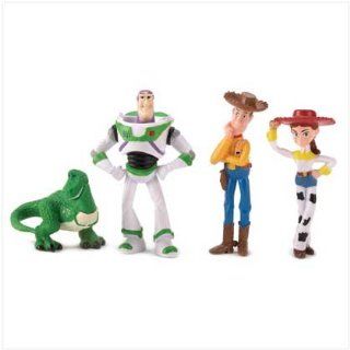 Disney Toy Story Woody Buzz Jessie Rex Mini Figurines: Sports & Outdoors