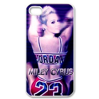 Hollywood Star Miley Cyrus Chicago Bull Michael Jordan Hard Case Cover Iphone 4S/4: Cell Phones & Accessories