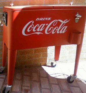 DRINK COCA COLA Giant 18" White OLD TIME Vinyl Sticker/Decal (Shown on old referbished cooler): Automotive