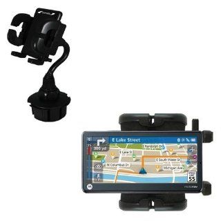 Gomadic Brand Car Auto Cup Holder Mount suitable for the Motorola MOTONAV TN765T   Attaches to your vehicle cupholder: GPS & Navigation