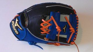 Mizuno Custom Classic Pro Soft GCP65S 11.5" Infielder Baseball Glove   Black, Royal, & Orange  Sports & Outdoors