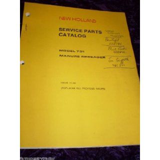 New Holland 791 Manure Spreader OEM Parts Manual: New Holland: Books