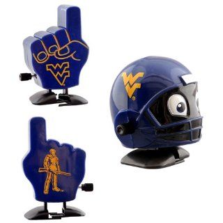 NCAA West Virginia Mountaineers Helmet and Fan Finger Wind Up Set  Sports Fan Toys And Games  Sports & Outdoors