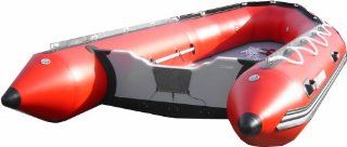 Saturn 14 ft Red Inflatable Boat  Open Water Inflatable Rafts  Sports & Outdoors