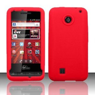 Red Silicone Skin Case Cover For PCD Chaser VM2090 (Virgin Mobile): Cell Phones & Accessories