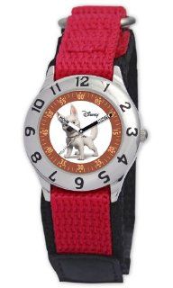 Disney Kids' D794S505 Bolt Time Teacher Red Velcro Strap Watch: Watches
