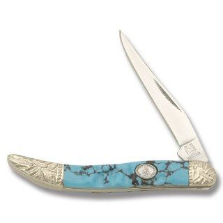 Rough Rider Knives 795 Mini Tooothpick Pocket Knife with Imitation Turquoise Handles : Hunting Knives : Sports & Outdoors