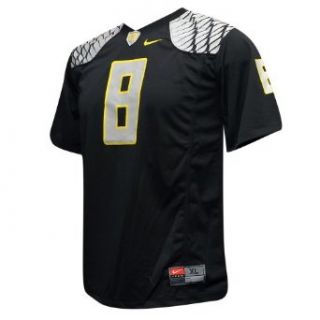 Oregon Ducks #8 Black Youth Replica Football Jersey (XL (20)): Clothing
