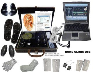 Whole Health Analysis Detect and Treat Electroacupuncture Computer Medicomat29+E Silver Conductive Elbow Knee Gloves Socks Pads and Conductive Auricle Hand Foot Electrodes Treatment for Relief of Arthritis Tendonitis Carpal Tunnel Syndrome Post Operative P