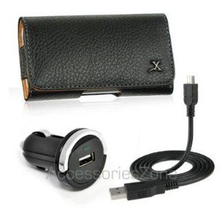 For Samsung Stratosphere / Galaxy S II / SGH i777 / Nexus S 4G / Galaxy S 4G / Fascinate / Mesmerize / Epic 4G / Vibrant Premium Leather Case + Car Charger Adapter + USB Data Cable Cell Phones & Accessories