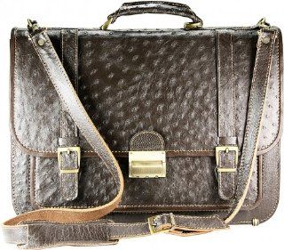 Genuine Ostrich Leather Briefcase / Laptop Case: Jewelry