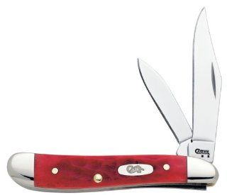 Case Cutlery 06987 Peanut Pocket Knife with Chrome Vanadium Steel Blades Dark Red Bone: Home Improvement