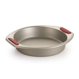 KitchenAid Gourmet Bakeware 9 in. Round Cake Pan with Silicone Grips   Red   Brownie & Cake Pans