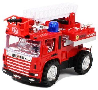 Bump & Go Rescue FIRETRUCK with Lights, Sounds and Extending Ladder: Toys & Games