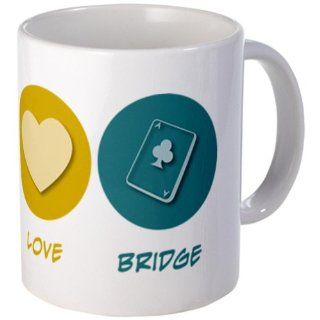 Peace Love Bridge Mug Mug by  Kitchen & Dining