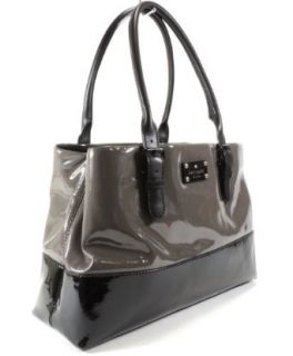Kate Spade New York Carlisle Street Elena Satchel (Cliff Grey/Black): Handbags: Shoes
