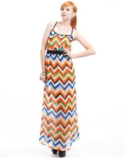 MOD 20 Women's Chevron Print Semi Sheer Dress at  Womens Clothing store