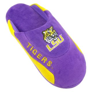Comfy Feet NCAA Low Pro Stripe Slippers   LSU Tigers   Mens Slippers