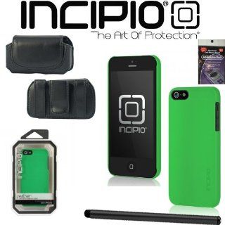 Incipio Feather Case for Apple iPhone 5   Green Incipio Item IPH 811, Leather Horizontal Case that fits your phone with the Incipio Cover on it, Radiation Shield and Stylus Pen. Cell Phones & Accessories