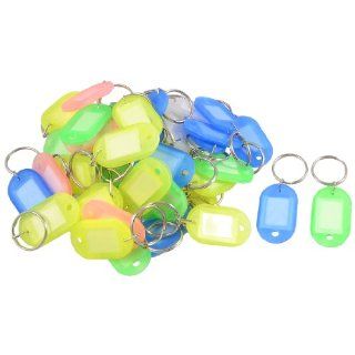 Como 50 Pcs Assorted Color Keys ID Labels Tags Split Ring Key Rings : Sports Related Key Chains : Sports & Outdoors