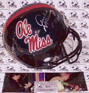Eli Manning Autographed Helmet   Archie /   Full Size Riddell   Ole Miss Rebels : Sports Related Collectibles : Sports & Outdoors