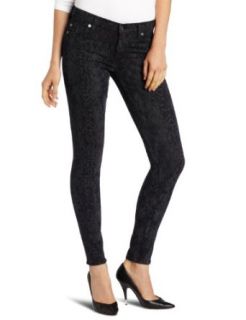 7 For All Mankind Women's The Skinny Jean in Laser Snake, Black/Grey Snake, 32 at  Womens Clothing store: