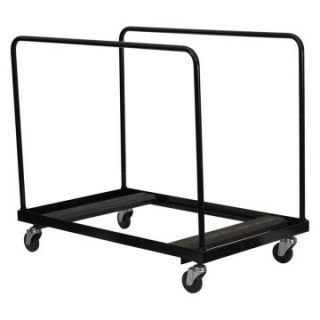 Folding Table Dolly for Round Folding Tables   Black   Table & Chair Carts