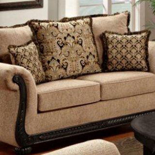 Chelsea Home Delray Taupe Lily Loveseat   Loveseats