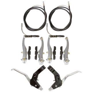 Origin8 ATB V Brake Caliper Set   Front and Rear with Levers, Black : Bike Brake Levers : Sports & Outdoors