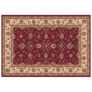 Dynamic Rugs Radiance Collection 47 x 24 Hearth Rug Red Cyrene   Hearth Rugs
