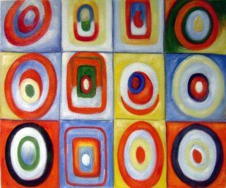 Wassily Kandinsky Circles Reproduction Abstract Art   Oil Paintings