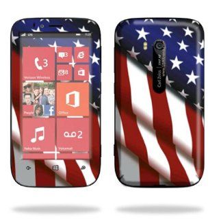 MightySkins Protective Skin Decal Cover for Nokia Lumia 822 Cell Phone T Mobile Sticker Skins American Pride: Cell Phones & Accessories