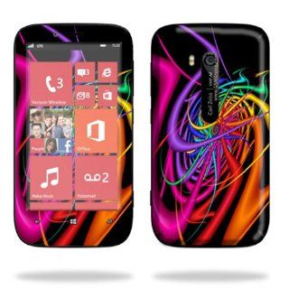MightySkins Protective Skin Decal Cover for Nokia Lumia 822 Cell Phone T Mobile Sticker Skins Color Invasion: Cell Phones & Accessories