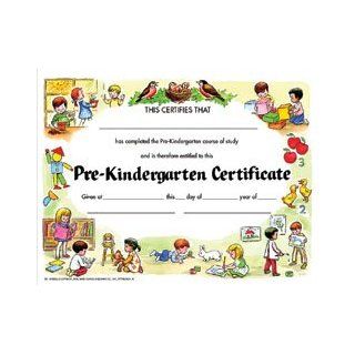 Hayes School Publishing VA199CL Pre Kindergarten Certificate  Set of 30 8.5'' X 11'' Certificates: Toys & Games