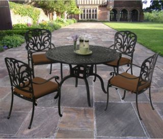 Oakland Living Hampton 48 in. Patio Dining Set   Patio Dining Sets