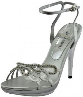 Lasonia S1483 Silver Women Dress Sandals Shoes Silver Sandals Shoes
